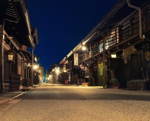 Quiet evening in Takayama, the Little Kyoto of Gifu