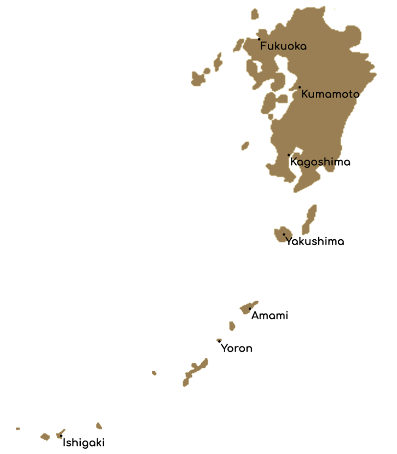 Map Tropical Japan