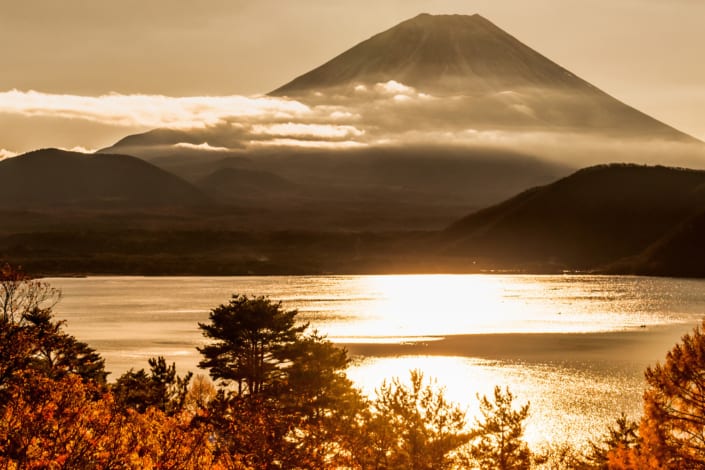 Kawaguchiko Lake and Mount Fuji