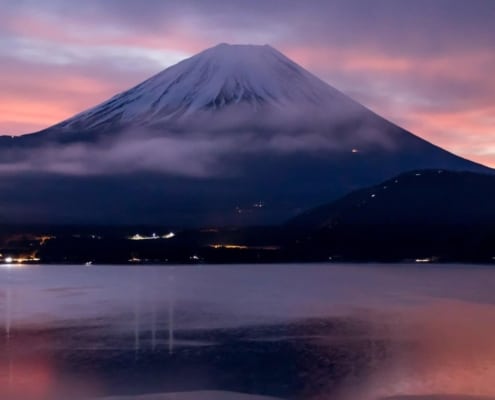 The best view of Mount Fuji Lake Motosu, Yamanashi