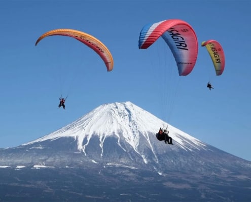The best view of Mount Fuji Paragliding in Shizuoka