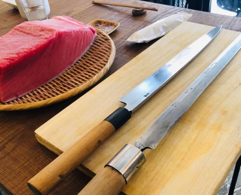 Tuna block from Toyosu fish market