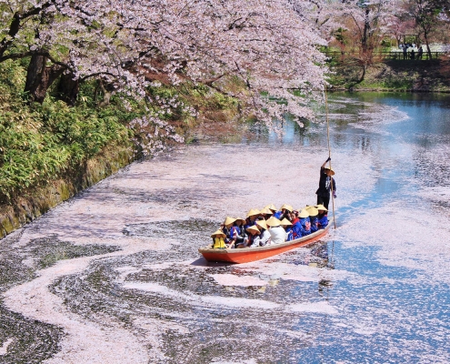 Hirosaki Nakabori sightseeing boat